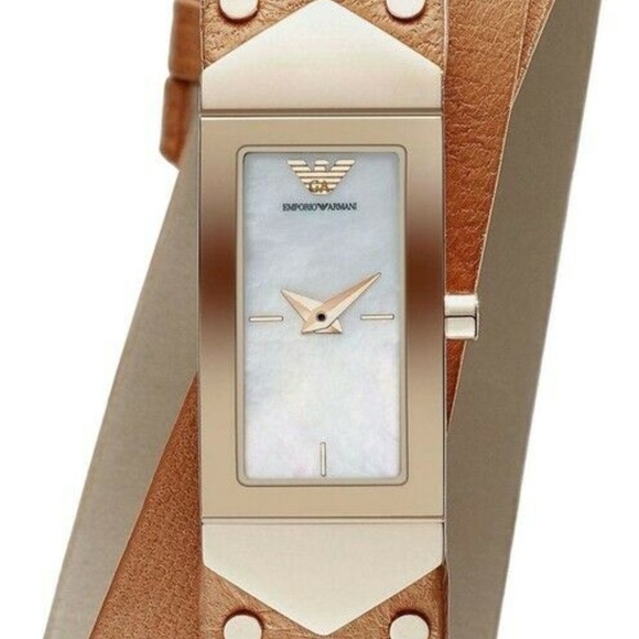 Emporio Armani Ladies Watch Ar7356 Mother of pearl